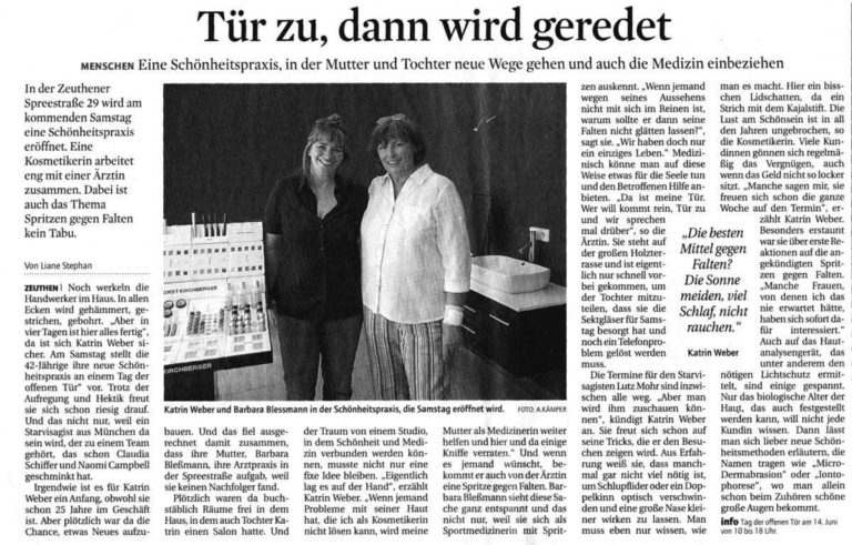 Aus der Schönheits-Praxis in Zeuthen