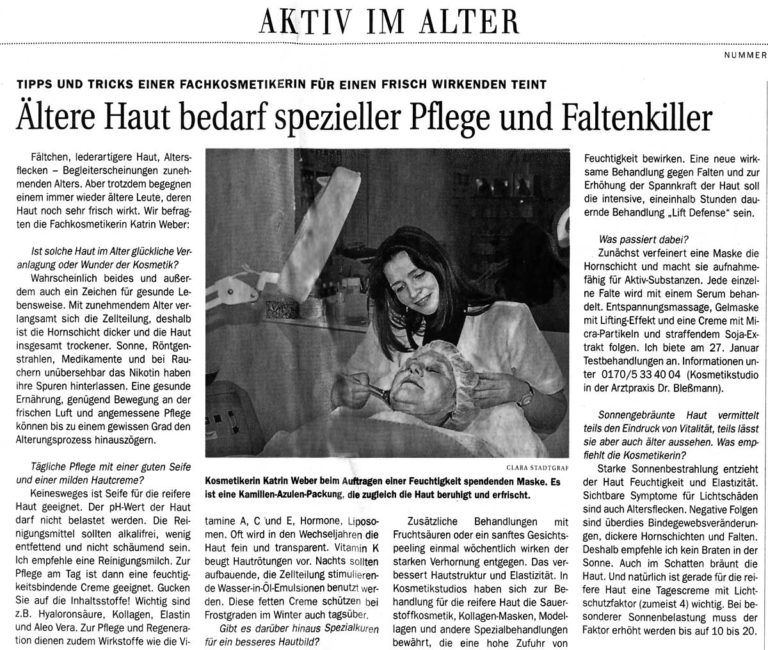 Aus der Schönheits-Praxis in Zeuthen